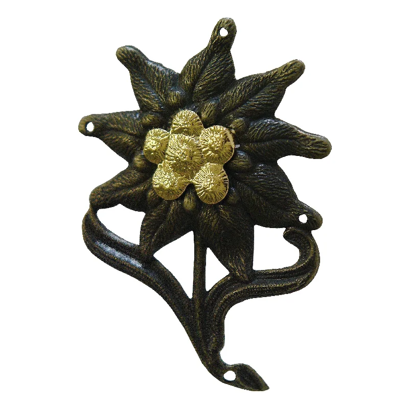 Edelweiss Cap Badge with Cotter Pins