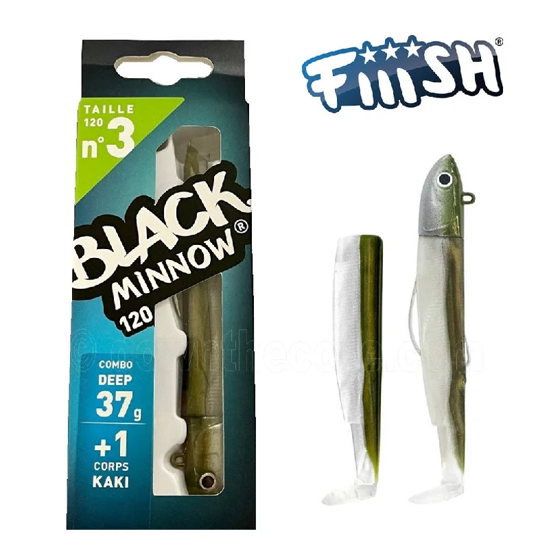 Fiiish Black Minnow 120 Combo Deep 37g Kaki Fishing Lure