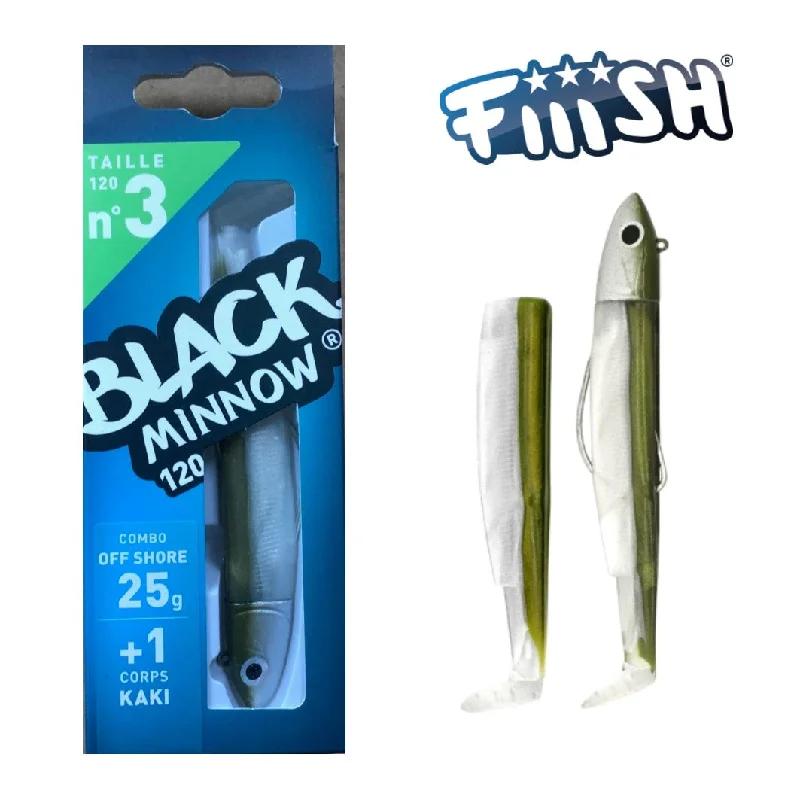 Fiiish Black Minnow 120 Combo Offshore 25g Kaki Fishing Lure