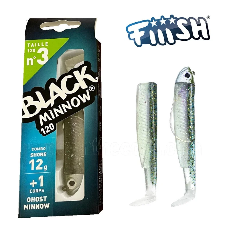 Fiiish Black Minnow 120 Combo Shore 12g Ghost Minnow Fishing Lure