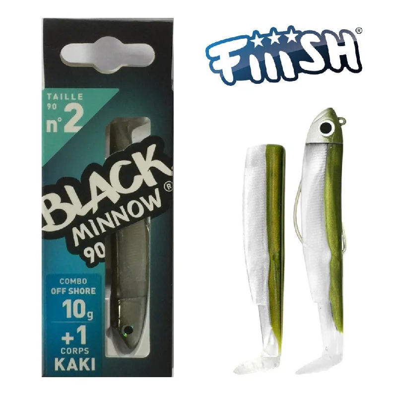 Fiiish Black Minnow 90 Combo Offshore 10g Kaki Fishing Lure