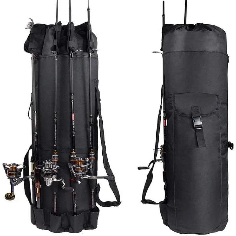 Durable Canvas Fishing Rod & Reel Organizer Bag