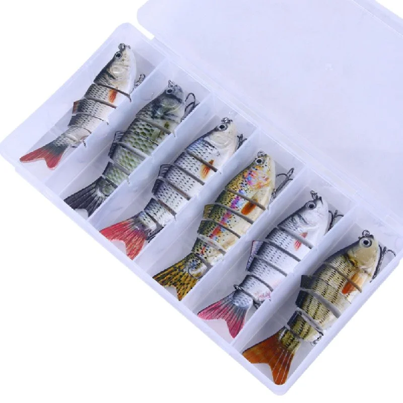 6 Pcs Lifelike Swimbait with Box