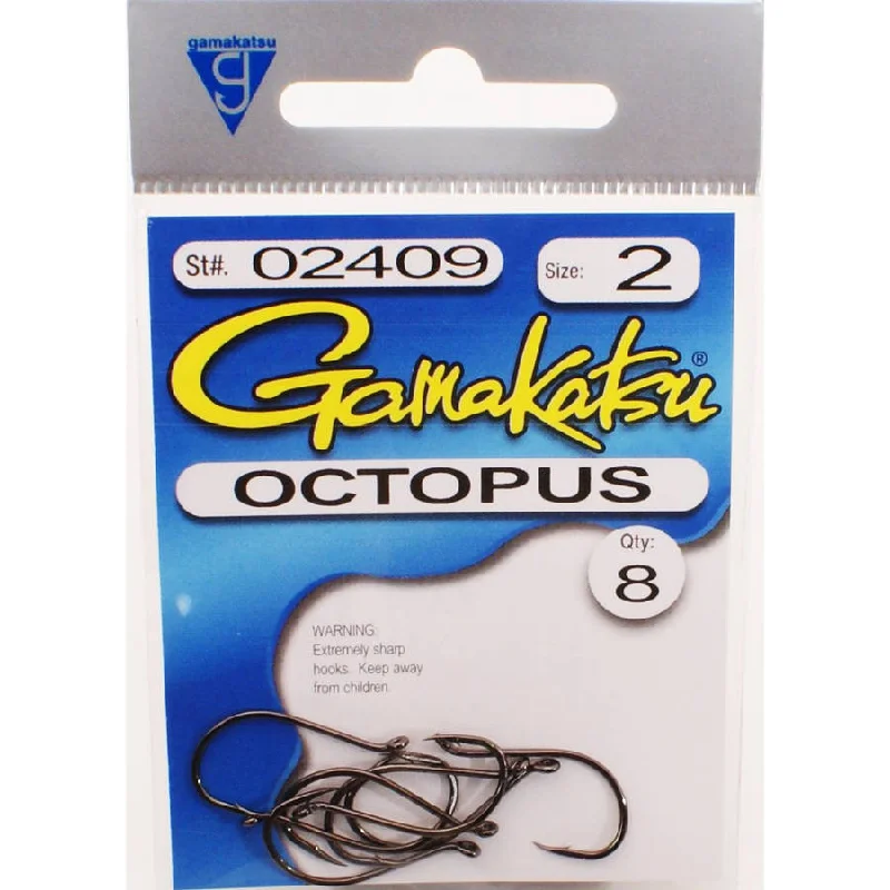 Gamakatsu Octopus Hook - Ns Black - 2 - 8pk