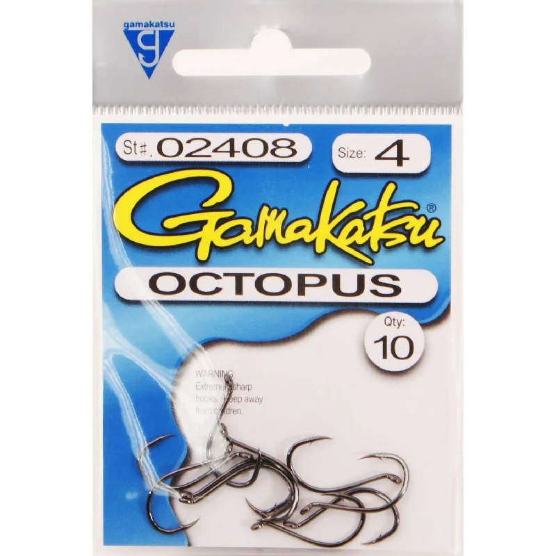 Gamakatsu Octopus Hook - Ns Black - 4 - 10pk