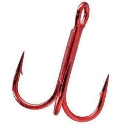 Gamakatsu Red Round Bend Treble Hooks