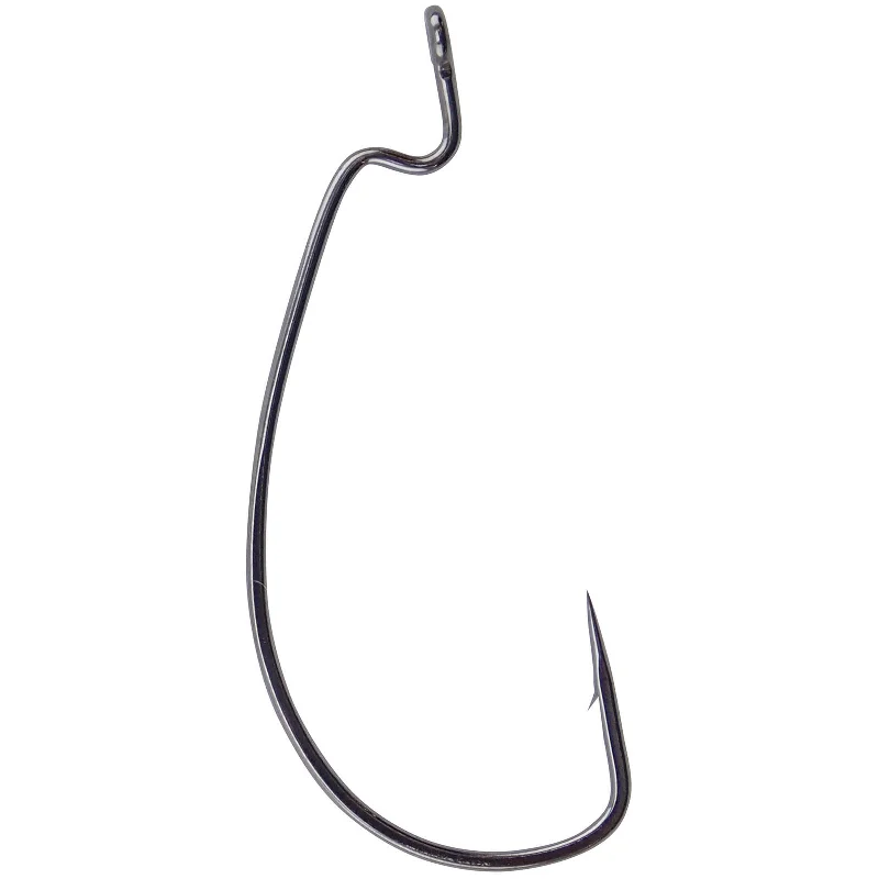 Gamakatsu - Spro G58415 Worm Hook Ewg X-Wide, Black Offset - 5-0