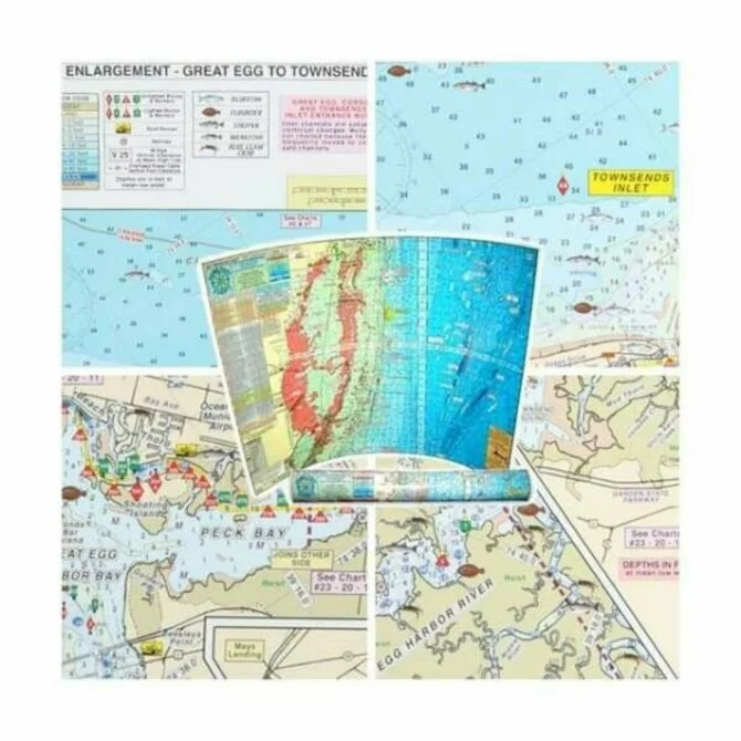 Home Port Chart - #24 Back Bays Enlargement GE to Townsends Inlet