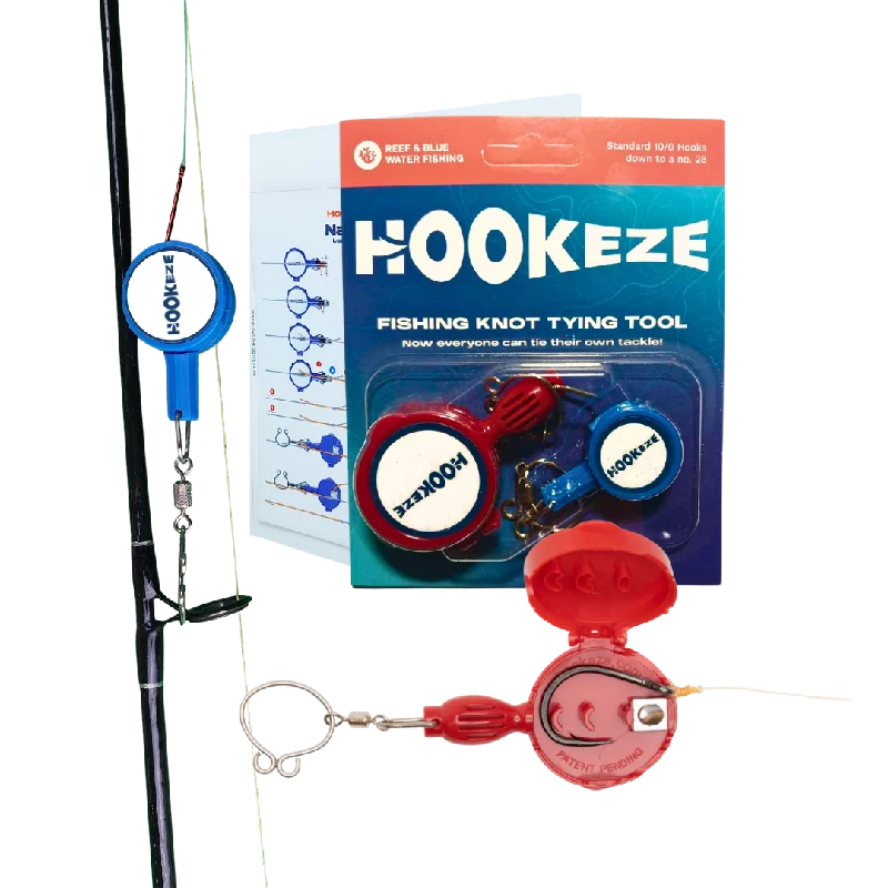 HookEze Fishing Knot Tying Tools (Standard & Large) | Pack of 2