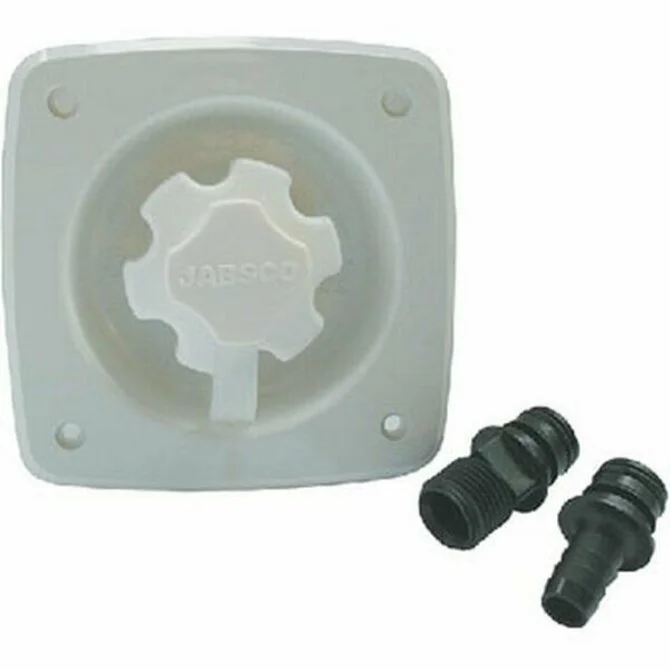 Jabsco - 45 PSI White Flush Mount Water Pressure Regulator