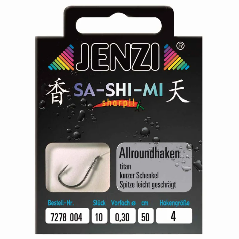 All Purpose Sa-Shi-Mi Fishing Hook Size 4 10-Pack