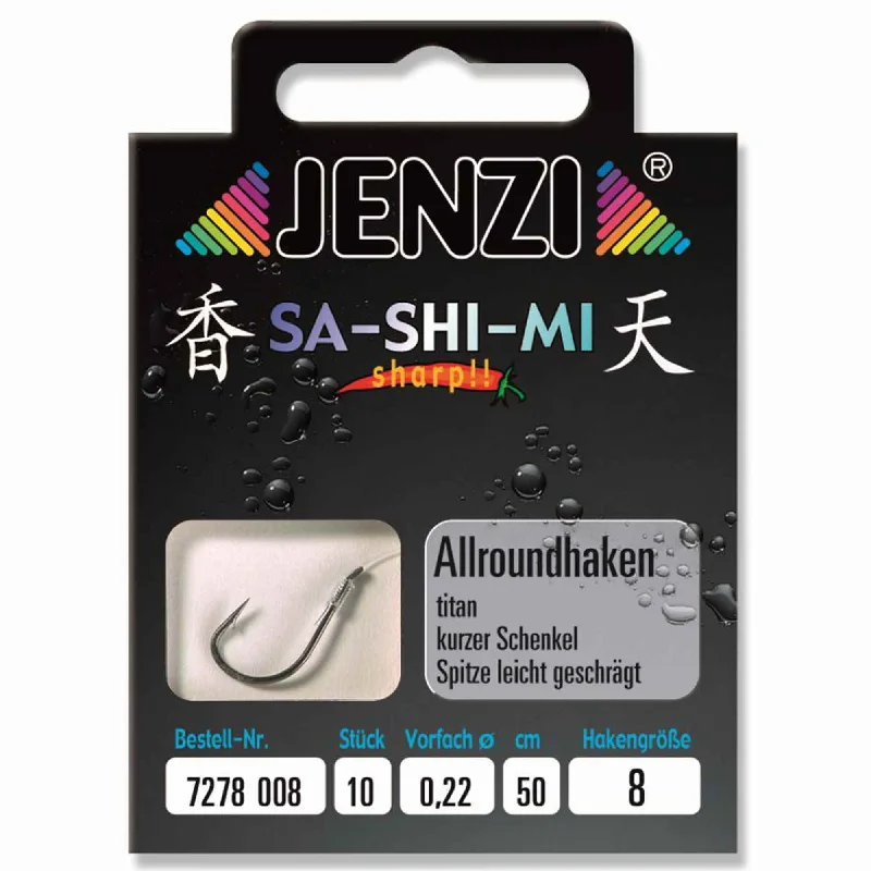 All Purpose Sa-Shi-Mi Fishing Hook Size 8 10-Pack