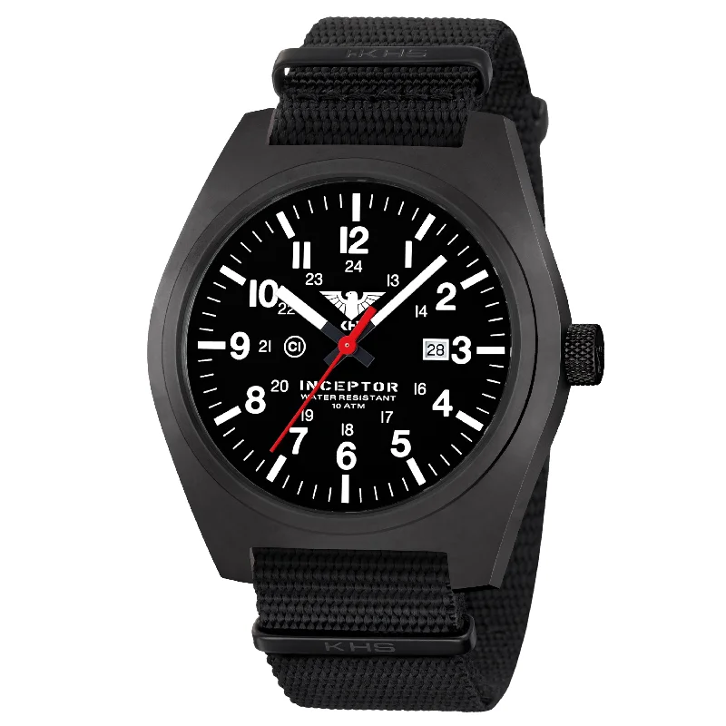 Wrist Watch Inceptor Black Steel Nato Band