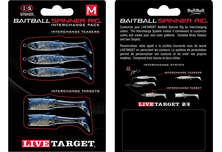 LIVETARGET BaitBall SR Interchange Pack Umbrella Rig Parts