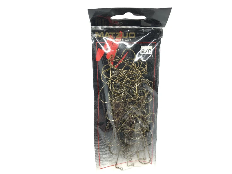 Matzuo American Aberdeen Jig 90 Leg Bronze Hook Size 2/0 Qty 100 Hooks Ref 117024-2/0