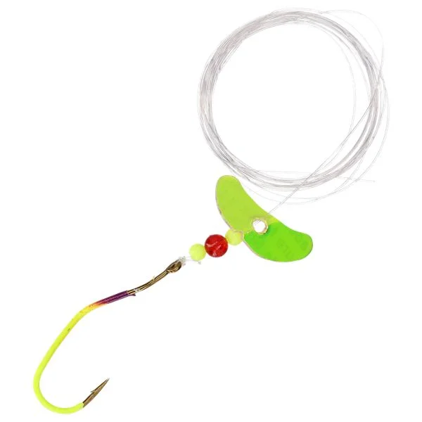 Mack's Lures Smile Blade Slow Death Pro Hook - UV Lemon Lime