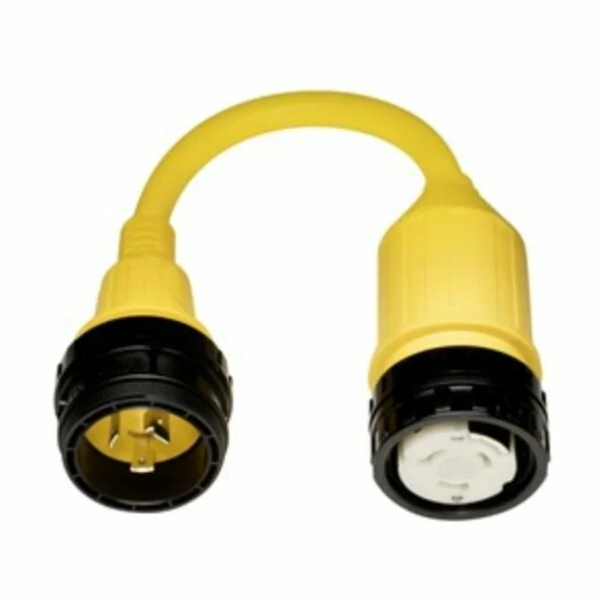 Marinco - Pigtail Adaptor, 30A 125V Male to 50A 125/250V Female