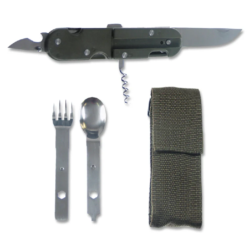 Pocket Knife with Cutlery and Tools