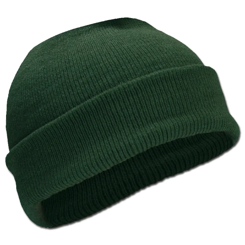 Roll Knit Hat Fine Knit Polyacrylic