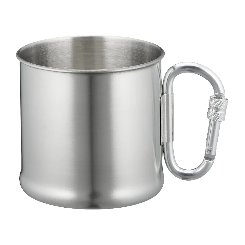 Stainless Steel Carabiner Handle Cup 500 ml