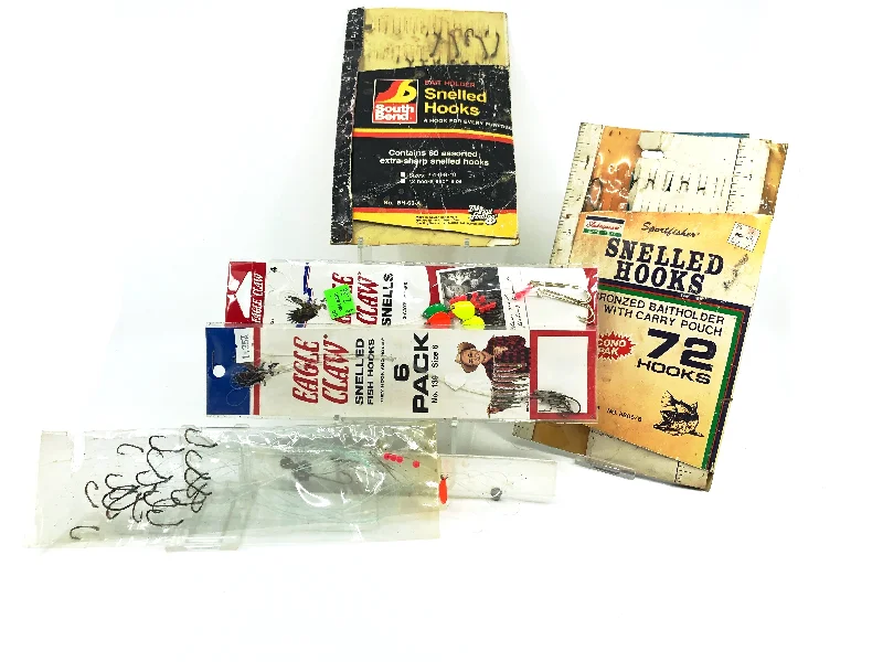 Vintage Tackle Box Snelled Fish Hooks Pack