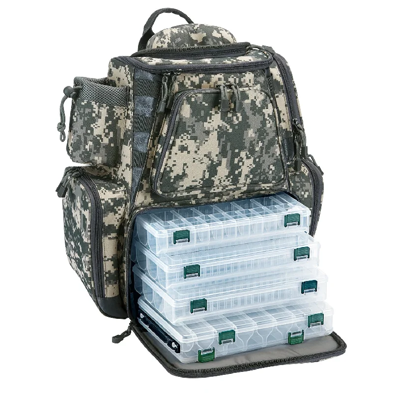 Piscifun® Fishing Tackle Backpack with 4 Trays