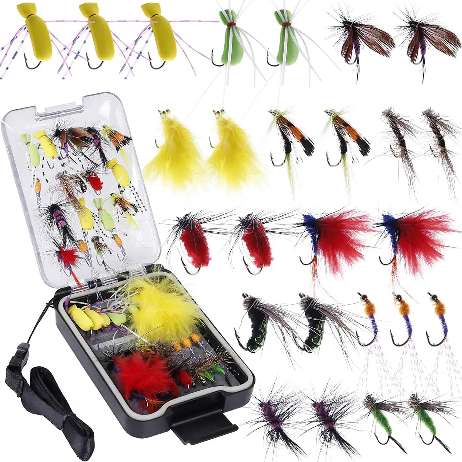 PLUSINNO 26Pcs Fly Fishing Lures