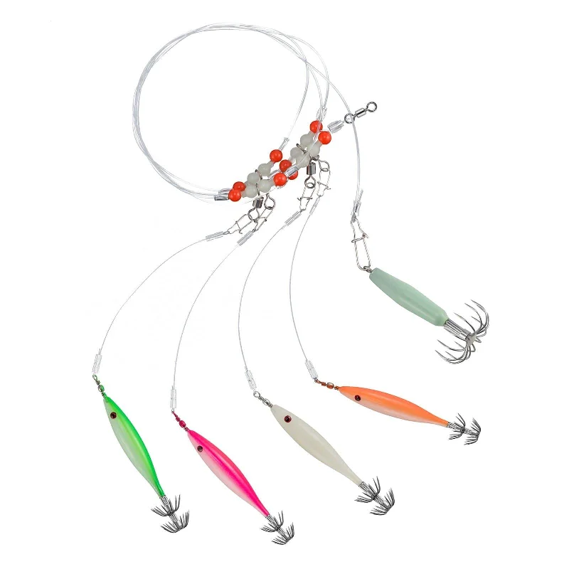 Dr.Fish Pre-Rigged Luminous Squid Jig