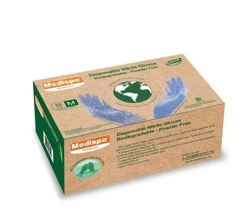 Premium Biodegradable Nitrile Gloves-50 Count