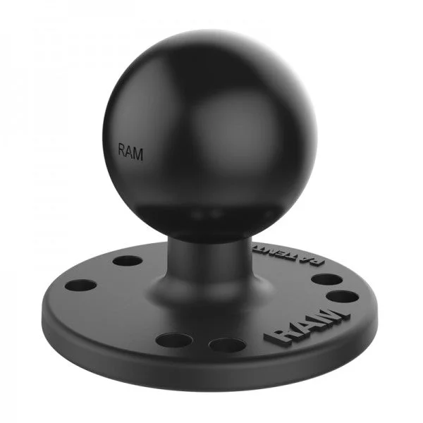 RAM Mounts Large Round Plate with Ball - D Size RAM-D-202U