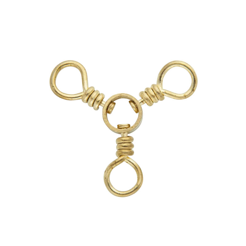 Rosco Brass 3-Way Swivel 12 pack