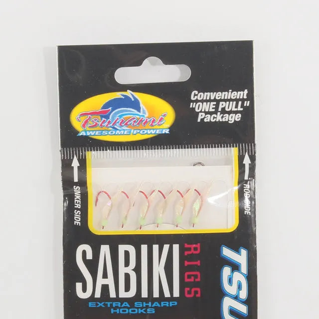 Tsunami Sabiki Hage Green Head Red Hook size 8