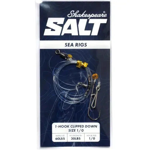 Shakespeare Salt Ready tied 1 hook clipped rig 3/0