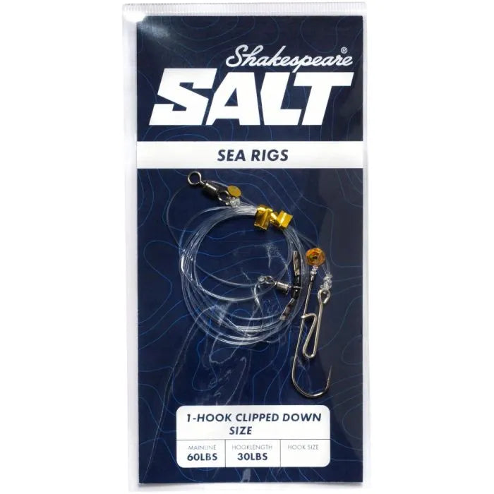 Shakespeare Salt ready tied 2 Hook Clipped down Size 1/0