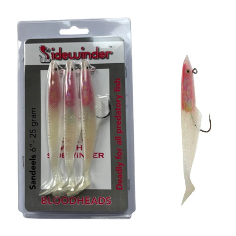 Sidewinder Bloodhead Sandeel 6" 25g (3 Lures)