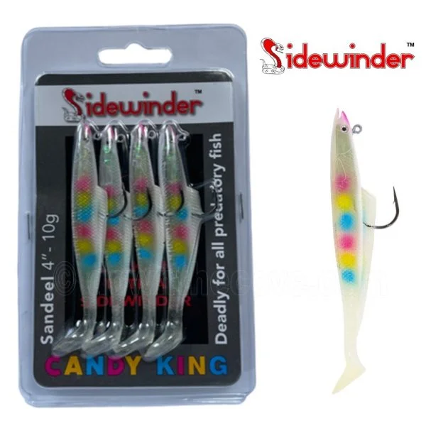 Sidewinder Candy King 4" 10g Pack Of 4 Fishing Lures