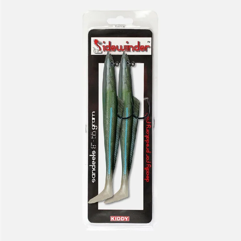 Sidewinder Lures Sandeel Holo 8" 55g (2 pack)