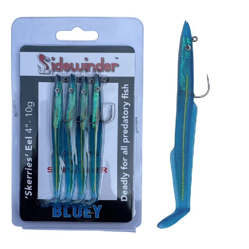 Sidewinder Skerries 4" 10g Bluey Pack Of 4 Fishing Lures