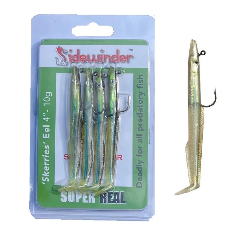 Sidewinder Skerries 4" 10g Super Real Pack Of 4 Fishing Lures