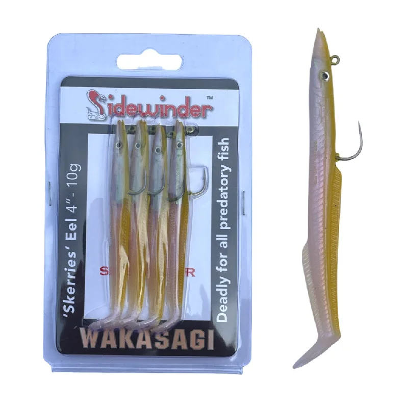 Sidewinder Skerries 4" 10g Wakasagi Pack Of 4 Fishing Lures