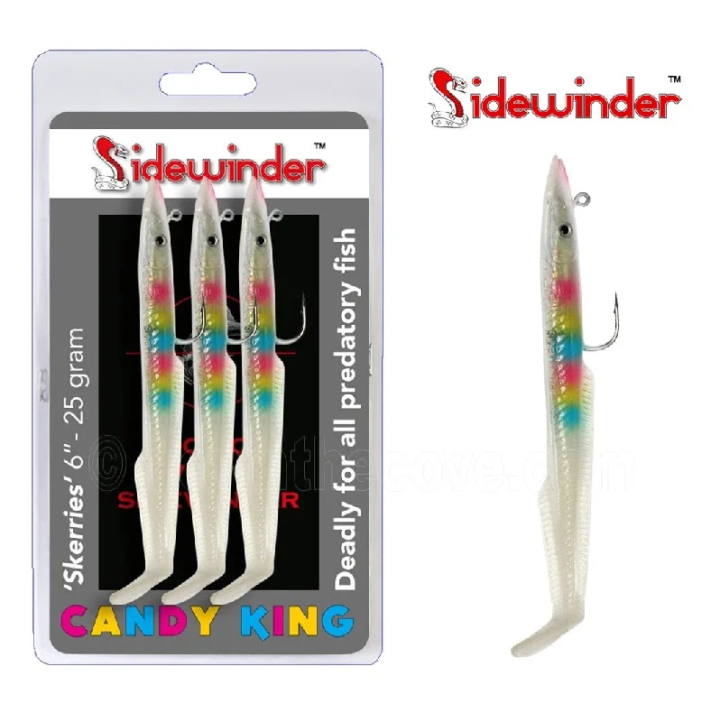 Sidewinder Skerries 6" 25g Candy King Pack Of 3 Fishing Lures