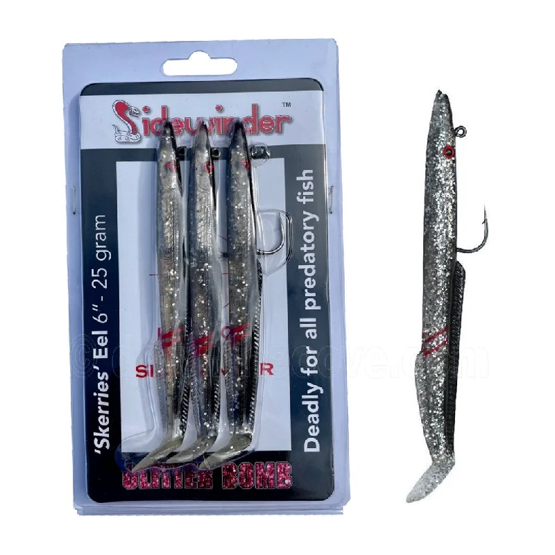 Sidewinder Skerries 6" 25g Glitter Bomb Pack Of 3 Fishing Lures