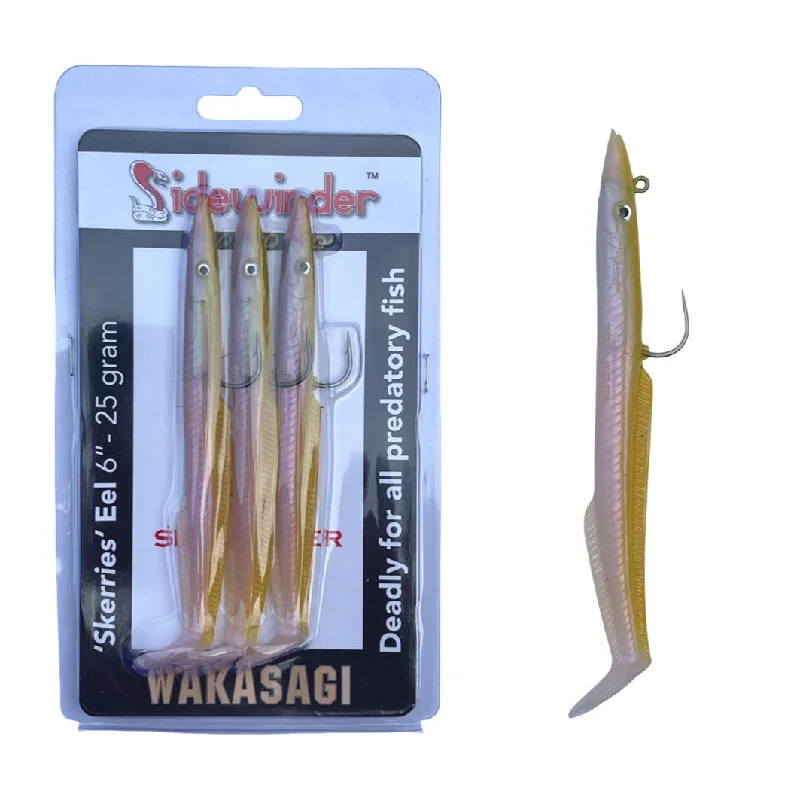 Sidewinder Skerries 6" 25g Wakasagi Pack Of 3 Fishing Lures