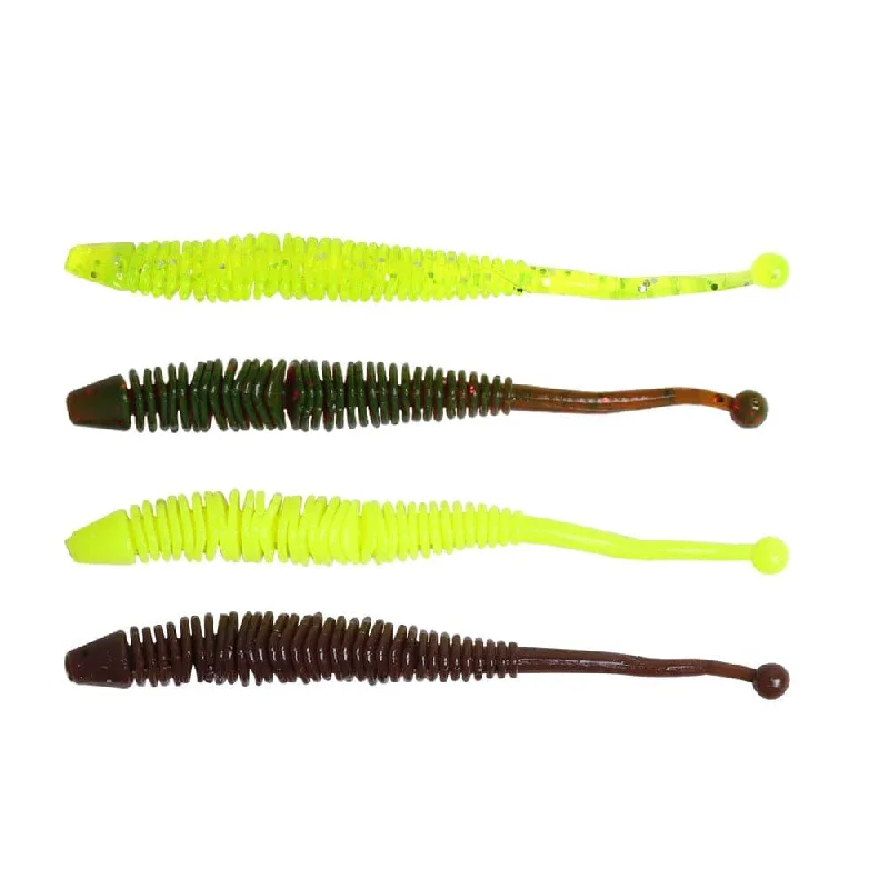 Dr.Fish 10pcs Soft Plastic Sandworms 3.15"