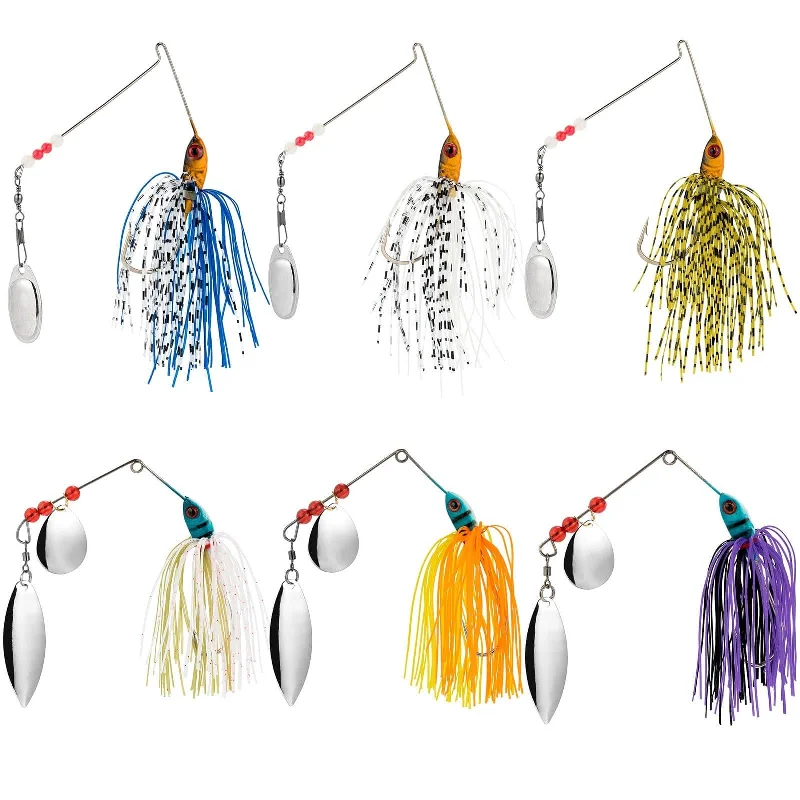 Dr.Fish 6pcs Spinnerbaits Buzzbaits Kit