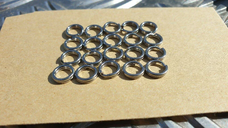 Split Rings 40lb and 77lb - 20 50 or 100pc pack