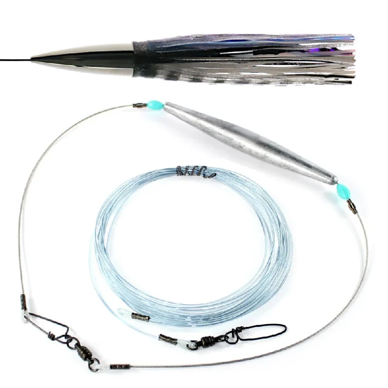 Stainless Wahoo Trolling Lure Kit with Weight | Epic Axis