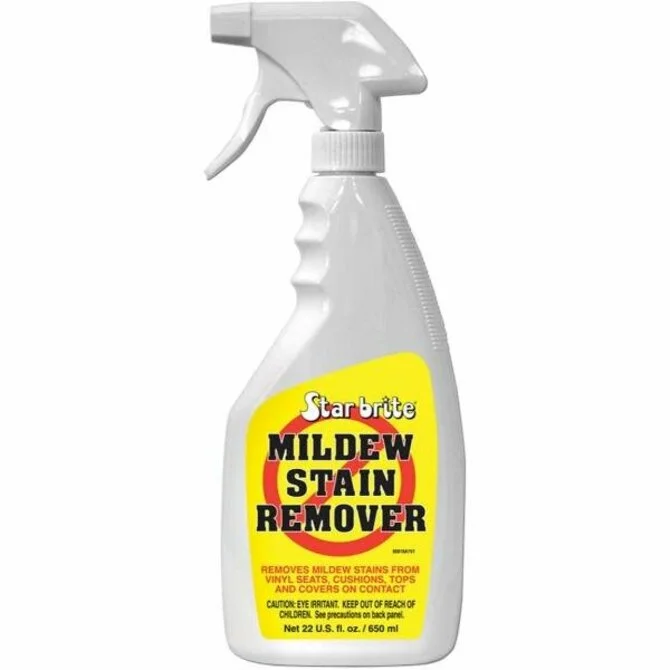 Star Brite - Mildew Stain Remover, Good for Vinyl Seats and Cushions  22 oz