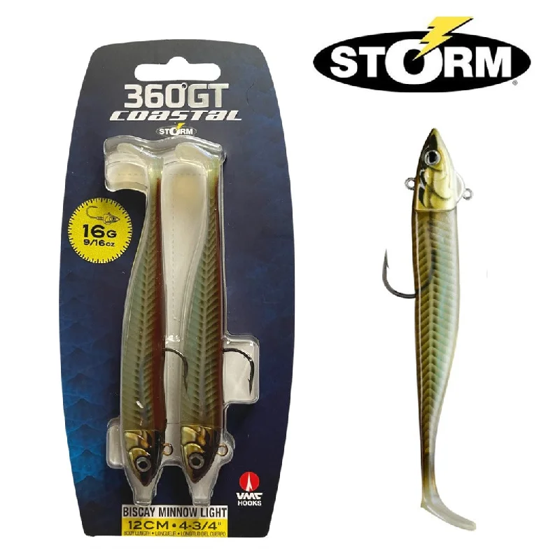 Storm 360gt Coastal Biscay Minnow Light 12cm 24g (2) - Sandeel