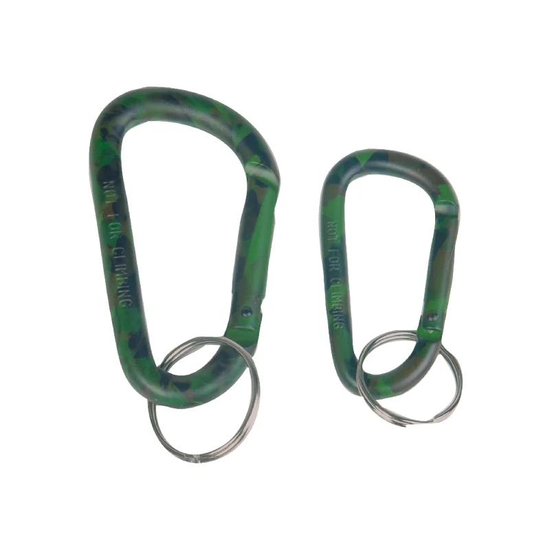 Tactical Carabiner, woodland 6 cm